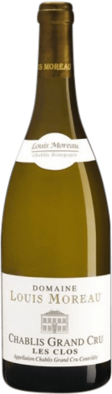 Free Shipping | White wine Louis Moreau Les Clos A.O.C. Chablis Grand Cru Burgundy France Chardonnay 75 cl