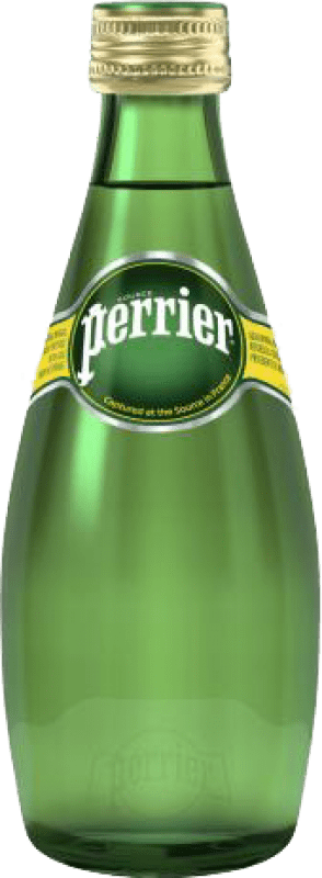 Kostenloser Versand | 24 Einheiten Box Wasser Nestle Waters Perrier Cristal Drittel-Liter-Flasche 33 cl