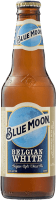 Kostenloser Versand | 24 Einheiten Box Bier Blue Moon Vereinigte Staaten Drittelliterflasche 33 cl