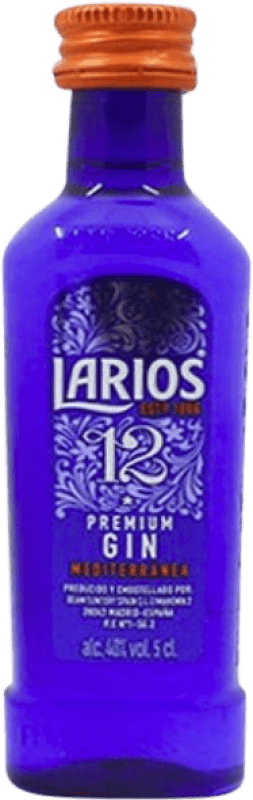 Free Shipping | Gin Larios Premium Gin Mediterránea Spain 12 Years Miniature Bottle 5 cl