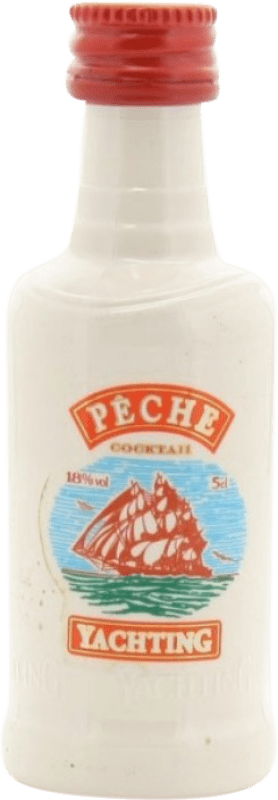 Envío gratis | Licores Yachting Whisky Peche Botellín Miniatura 5 cl