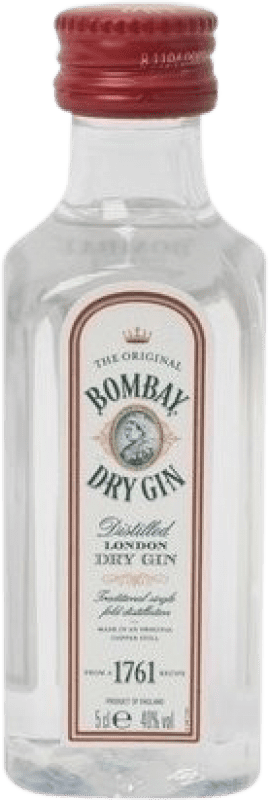 3,95 € Spedizione Gratuita | Gin Bombay London Dry Gin Bottiglia Miniatura 5 cl