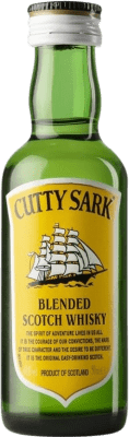 3,95 € Envio grátis | Whisky Blended Cutty Sark Garrafinha Miniatura 5 cl