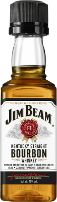 3,95 € Spedizione Gratuita | Whisky Bourbon Jim Beam Bottiglietta Mignon 5 cl