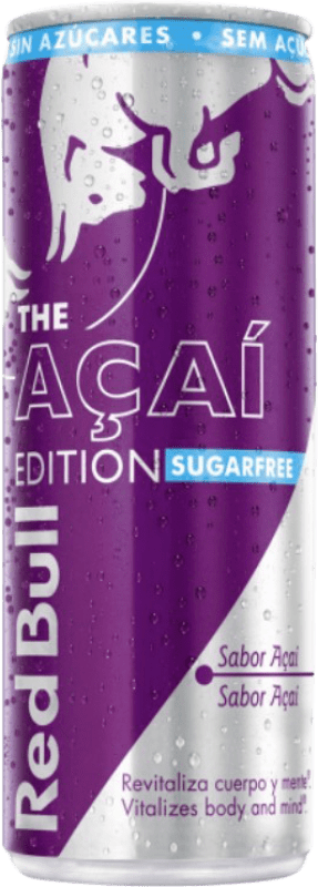 免费送货 | 盒装12个 饮料和搅拌机 Red Bull Energy Drink Sugarfree Açaí Edition 铝罐 25 cl