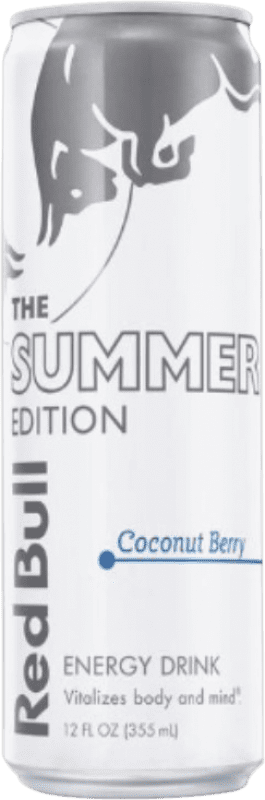 Kostenloser Versand | 24 Einheiten Box Getränke und Mixer Red Bull Energy Drink Coconut Edition Österreich Alu-Dose 25 cl