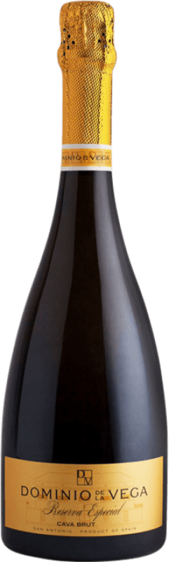 Envoi gratuit | Blanc mousseux Dominio de la Vega Especial Réserve D.O. Cava Espagne Macabeo, Chardonnay 75 cl