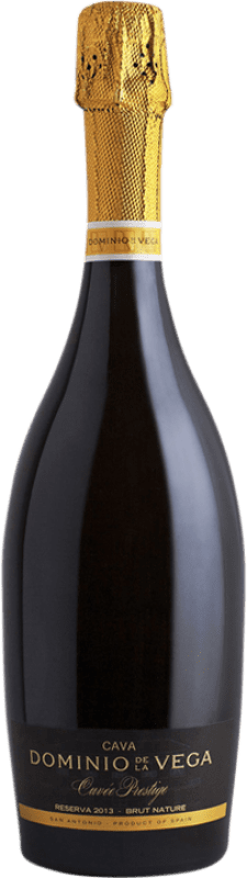 Бесплатная доставка | Белое игристое Dominio de la Vega Pinarejo Cuvée Prestige Nature Резерв D.O. Cava Испания Chardonnay 75 cl