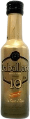 Envío gratis | Licores Caballero Ponche 10 España Botellín Miniatura 5 cl