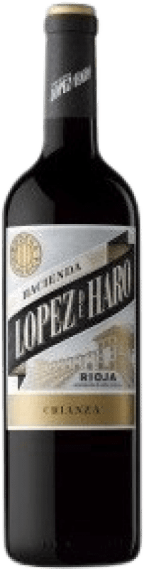 7,95 € 送料無料 | 赤ワイン Hacienda López de Haro Crianza — クリアンサ D.O.Ca. Rioja ハーフボトル 37 cl