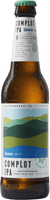 Kostenloser Versand | 24 Einheiten Box Bier Estrella Damm Complot IPA Spanien Drittel-Liter-Flasche 33 cl