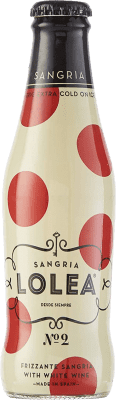 Kostenloser Versand | 4 Einheiten Box Sangria Weinlimonade Lolea Nº 2 White Frizzante Spanien Kleine Flasche 20 cl