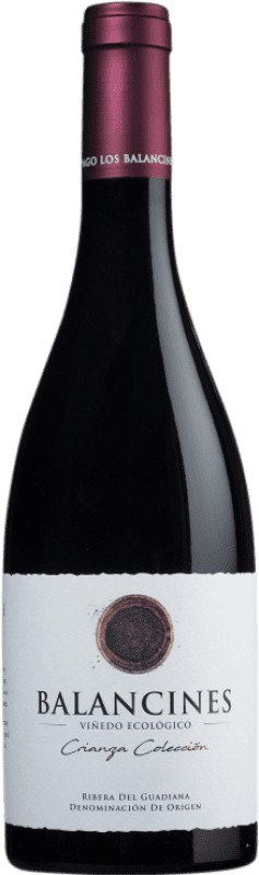 Free Shipping | Red wine Pago Los Balancines Viñedo Ecológico Colección Tinto Aged D.O. Ribera del Guadiana Spain Tempranillo, Syrah 75 cl