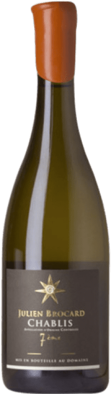 Бесплатная доставка | Белое вино Julien Brocard 7 Lieux Nature A.O.C. Chablis Бургундия Франция Chardonnay 75 cl