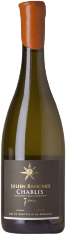 Envoi gratuit | Vin Blanc Julien Brocard 7 Lieux Nature A.O.C. Chablis Bourgogne France Chardonnay 75 cl