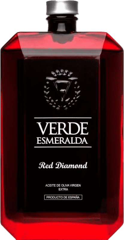 Envio grátis | Azeite de Oliva Verde Esmeralda Premium Red Diamond Royal Garrafa Medium 50 cl