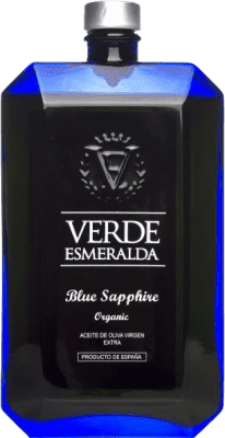 Aceite de Oliva Verde Esmeralda Premium Blue Sapphire Organic Ecológico Picual Botella Medium 50 cl