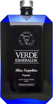 33,95 € | Aceite de Oliva Verde Esmeralda Premium Blue Sapphire Organic Ecológico España Picual Botella Medium 50 cl