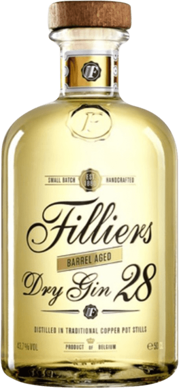 55,95 € Kostenloser Versand | Gin Gin Filliers Barrel Aged Dry Gin 28 Medium Flasche 50 cl