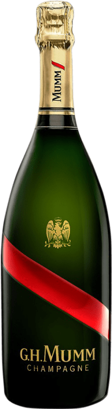 Бесплатная доставка | Белое игристое вино G.H. Mumm Grand Cordon брют Гранд Резерв A.O.C. Champagne шампанское Франция Pinot Black, Chardonnay, Pinot Meunier 75 cl