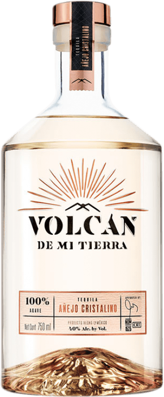 Бесплатная доставка | Текила Volcán de mi Tierra Añejo Cristalino Мексика 70 cl