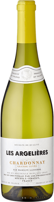 Бесплатная доставка | Белое вино Producteurs Réunis Les Argelières Лангедок Франция Chardonnay 75 cl