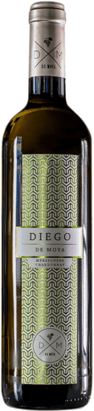 9,95 € | Vino blanco Bodega de Moya Diego de Moya D.O. Valencia Comunidad Valenciana España Chardonnay, Merseguera 75 cl