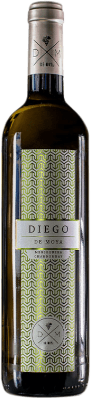 Envio grátis | Vinho branco Bodega de Moya Diego de Moya Crianza D.O. Valencia Comunidade Valenciana Espanha Chardonnay, Merseguera 75 cl