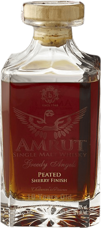 1 054,95 € | 威士忌单一麦芽威士忌 Amrut Indian Amrut Greedy Angels 70 cl