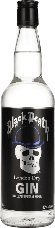 Бесплатная доставка | Джин Black Death London Dry Gin 70 cl