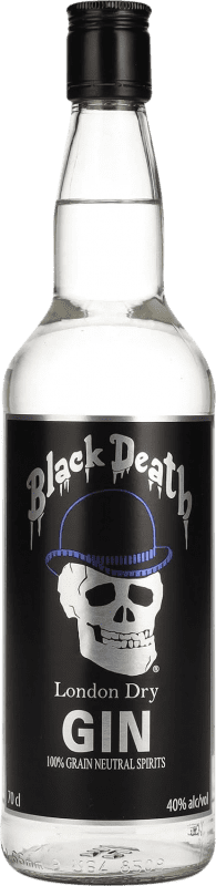 22,95 € | Джин Black Death London Dry Gin Объединенное Королевство 70 cl