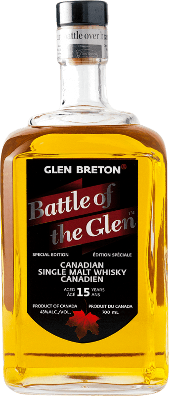 Free Shipping | Whisky Single Malt Glen Breton Battle of the Glen Canada 15 Years 70 cl