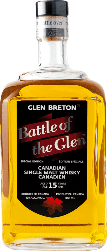 123,95 € Envio grátis | Whisky Single Malt Glen Breton Battle of the Glen 15 Anos