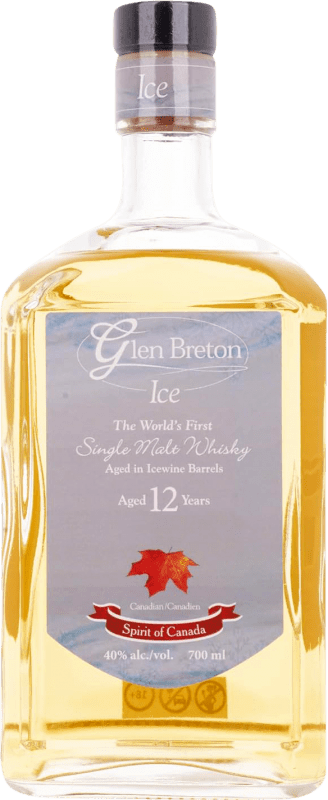 Free Shipping | Whisky Single Malt Glen Breton Ice Wine Barrel Canada 12 Years 70 cl