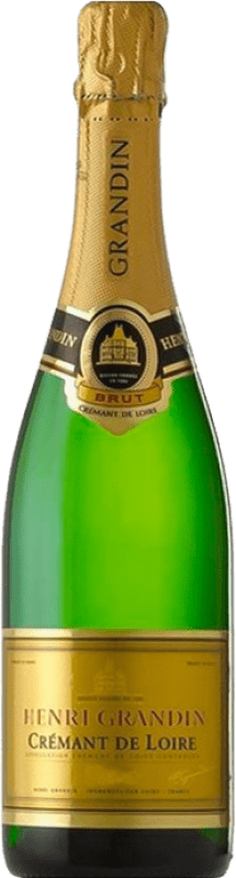Free Shipping | White Sparkling Wine Henri Grandin Brut A.O.C. Crémant de Loire France Garnacha — Grenache, Cariñena — Carignan, Pinot Noir, Cinsault, Gamay 75 cl