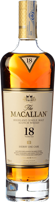 送料無料 | シングルモルトウイスキー Macallan Sherry Oak Cask — オーク樽 イギリス 18 年 70 cl