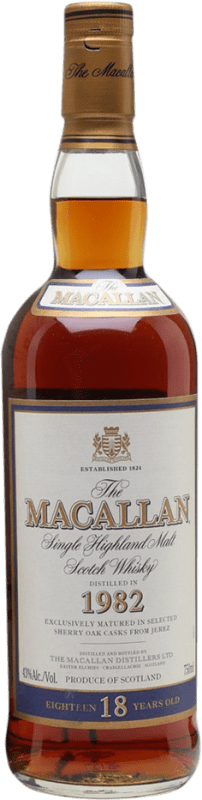 Free Shipping | Single Malt Whisky Macallan Distilled 1982 Collection United Kingdom 18 Years 70 cl