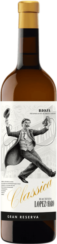 52,95 € | Белое вино Hacienda López de Haro Classica Гранд Резерв D.O.Ca. Rioja Ла-Риоха Испания Viura, Malvasía, Grenache White 75 cl