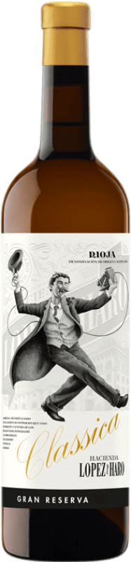 62,95 € | Vinho Branco Hacienda López de Haro Clássico Grande Reserva D.O.Ca. Rioja La Rioja Espanha Garnacha — Grenache, Viura, Malvasia 75 cl