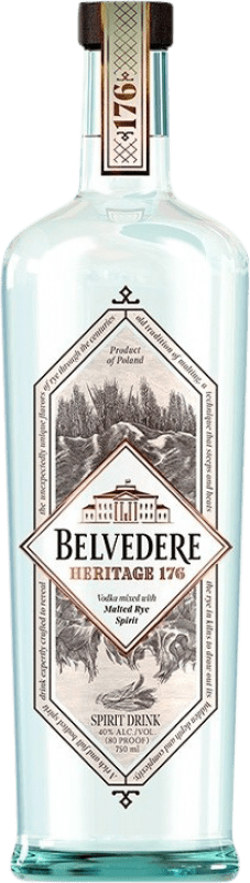 73,95 € Spedizione Gratuita | Vodka Belvedere 176 Héritage — Eredità Lascito Tradizionale