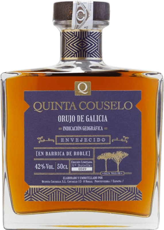 Kostenloser Versand | Marc Edelbrände Quinta de Couselo Envejecido D.O. Orujo de Galicia Galizien Spanien 15 Jahre Medium Flasche 50 cl