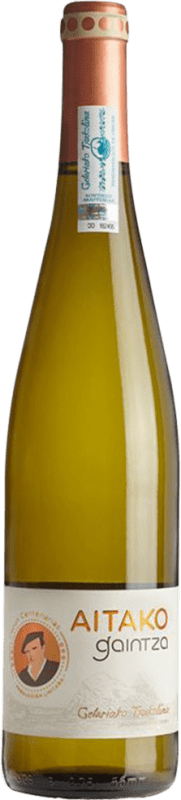 Envio grátis | Vinho branco Gaintza Txacoli Aitako Hondarribi Zuri 75 cl