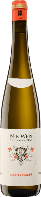 Envio grátis | Vinho branco St. Urbans-Hof Nik Weis Schiefer Seco Q.b.A. Mosel Alemanha Riesling 75 cl