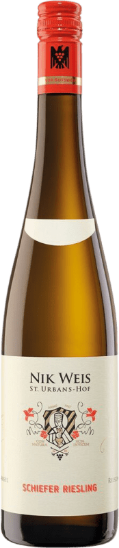 Envoi gratuit | Vin blanc St. Urbans-Hof Nik Weis Schiefer Sec Q.b.A. Mosel Allemagne Riesling 75 cl