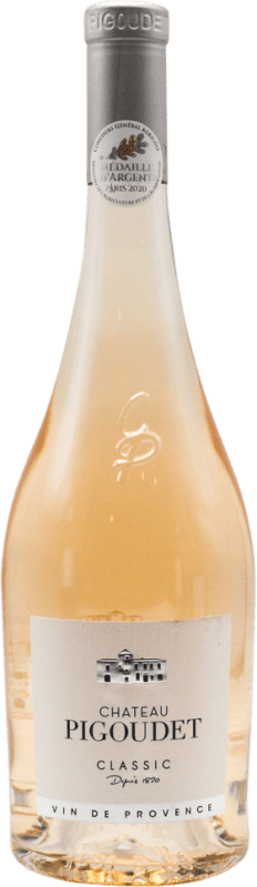 Free Shipping | Rosé sparkling Château Pigoudet Rosé France Syrah, Grenache, Cinsault 75 cl