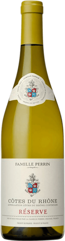 11,95 € | Белое вино Famille Perrin Blanc Резерв A.O.C. Côtes du Rhône Франция Grenache White, Viognier 75 cl