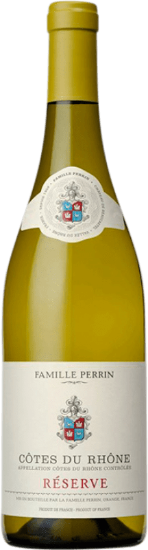 10,95 € | Белое вино Famille Perrin Резерва A.O.C. Côtes du Rhône Франция Garnacha — Гренаш, Viognier — Вионье 75 cl