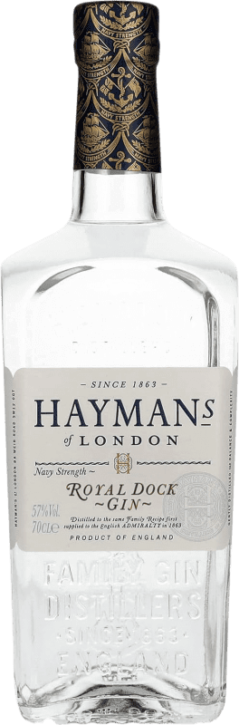 37,95 € Spedizione Gratuita | Genever Gin Hayman's Dock Navy Strength — Grado da Botte, Royal — Reale