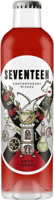 37,95 € Envío gratis | Caja de 12 unidades Refrescos Global Premium Seventeen Spicy Tomato Botellín 20 cl