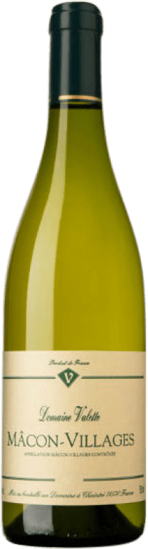 Free Shipping | White wine Valette A.O.C. Mâcon Burgundy France Chardonnay Organic 75 cl